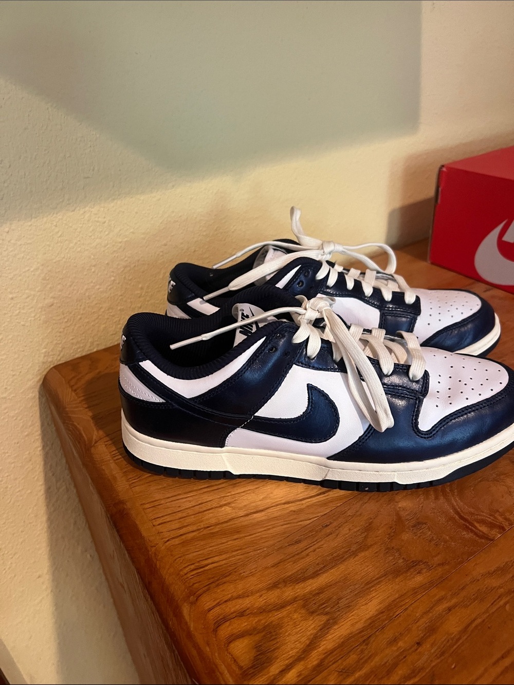 Nike Low-Top Sneakers - Navy and White